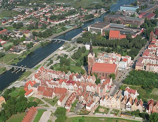 Elblag - Bird's eye view