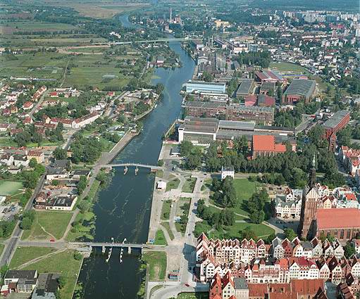Elblag - Bird's eye view