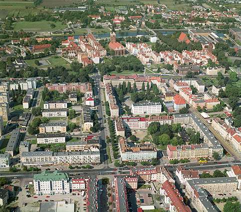 Elblag - Bird's eye view
