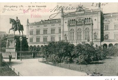 K�nigsberg - An der Universit�t 1905