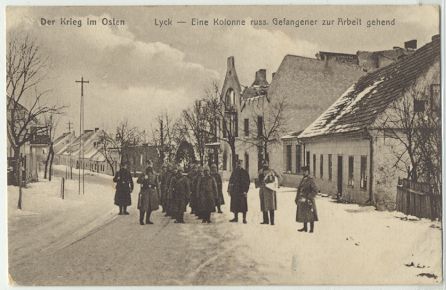 Lyck - Russ. Gefangene gehen zu Arbeit
