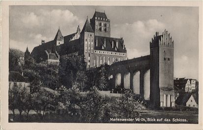 Marienwerder - Blick auf das Schlo� 1941