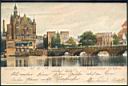 K�nigsberg - Schlo�teichbr�cke mit Bellevue 1903